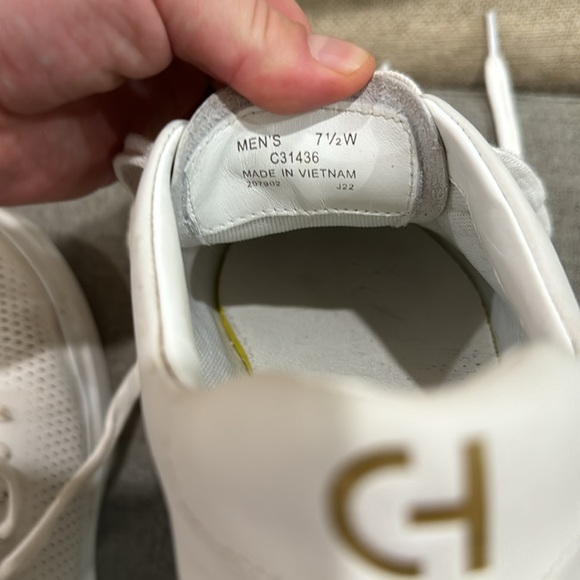 Cole Haan topspin pro grand series sneakers 7 1/2 wide in white - Picture 5 of 7